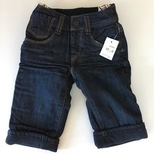 Baby Gap fleece-lined baby boy jeans